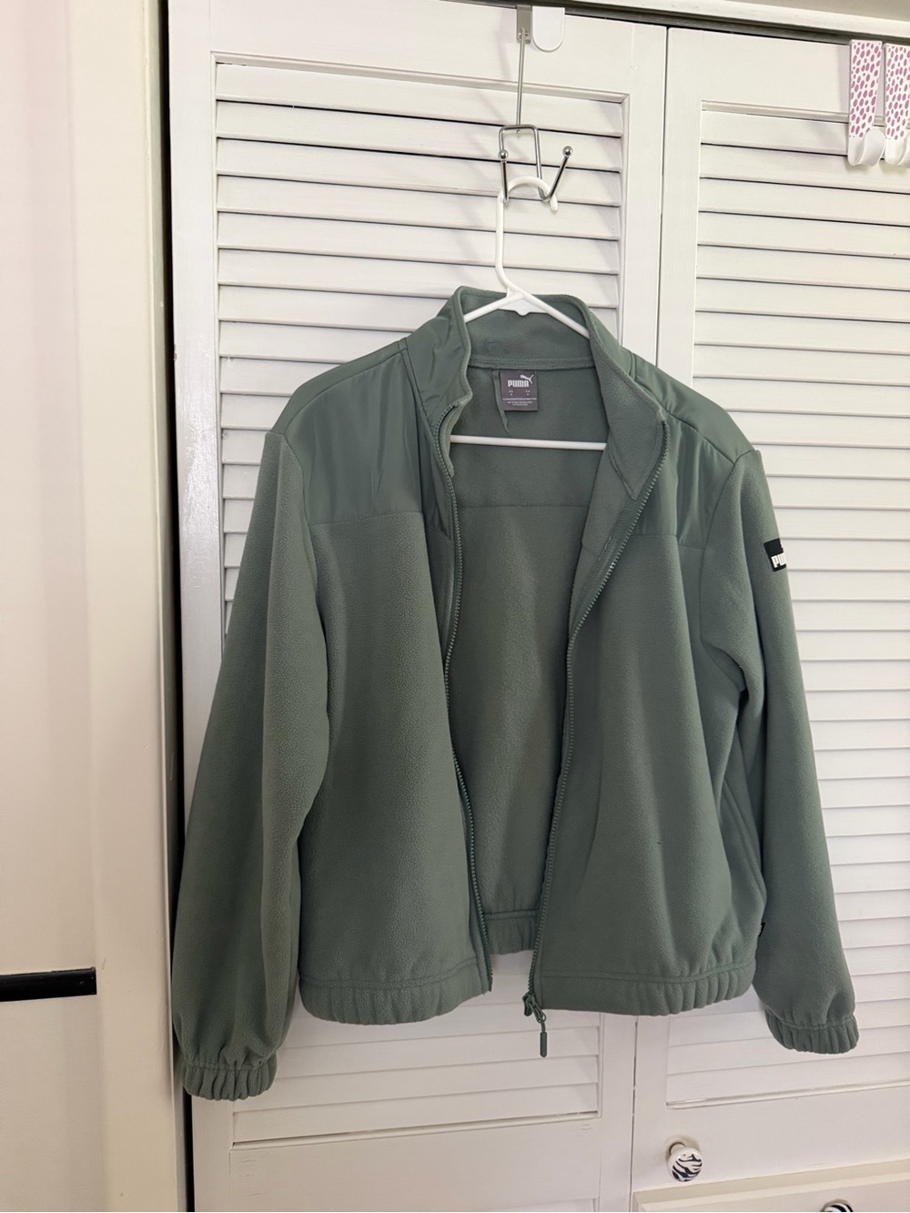 Puma Sage Green Lightweight Zip Jacket